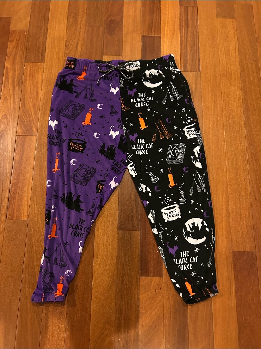 Disney Women’s Hocus Pocus Halloween Pajama Pants - Purple, Black & Orange